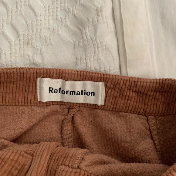 Reformation Corduroy Mini Skirt. - Picture 3 of 6